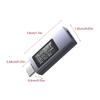 Professional USB Type C Charging Detectors Real Time Voltages Current Monitors PD 3.0 Fast Charge Analyzers 12A Capacity