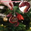 Cartoon Box Horse Pendant Popular Series Chain Christmas Tree Pendant Gift Christmas Decoration