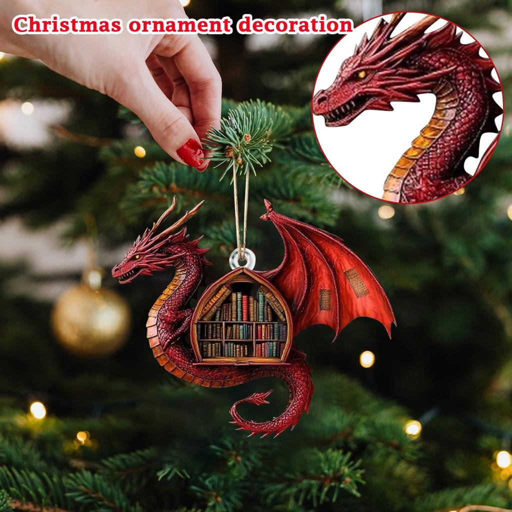 Cartoon Box Horse Pendant Popular Series Chain Christmas Tree Pendant Gift Christmas Decoration