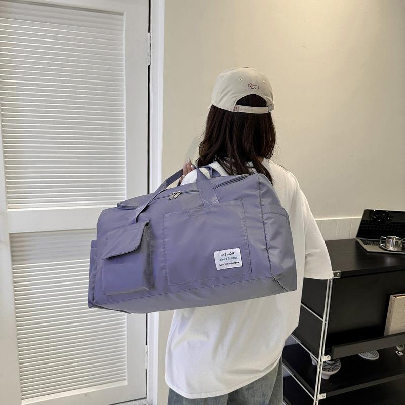 2025 summer new simple, lightweight and large-capacity travel bag Oxford Buttot bag, going out to commute and storing large bags