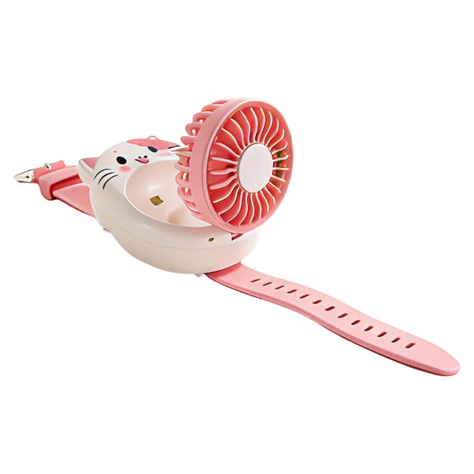 

Portable Fan: 3-Speed, Silent, Wearable Personal Fan — Featuring A Cute Design, Ideal For Summer Outdoor Travel And Indoor Use One Size розовый