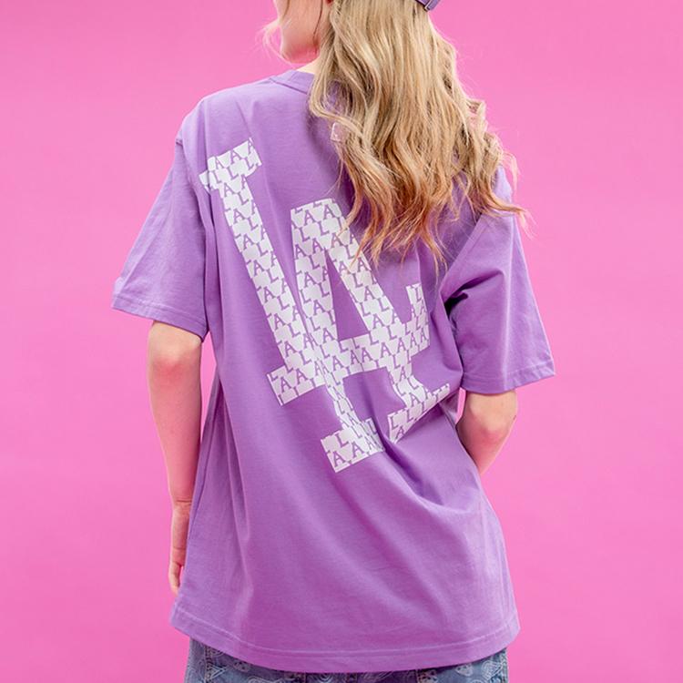 New MLB Los Angeles Dodgers T Shirts Unisex Purple 31TSM2131-07V