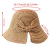 1Pcs Bow Sun Hat Wide Brim Floppy Summer Hats For Women Beach Panama Straw Dome Bucket Hat Mountaineering Hat