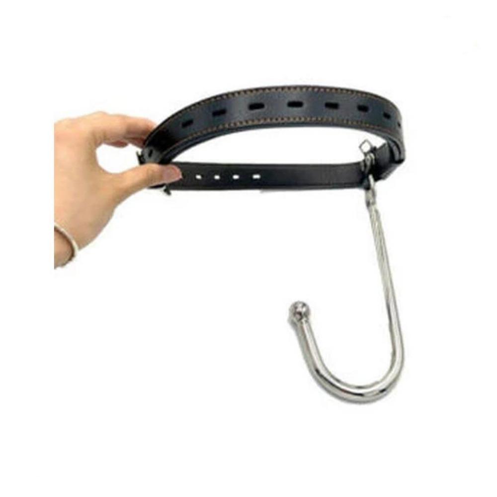 Female Bondage Harness Body Adjustable Leather Belt with Plug Hook Restraints Metal Butt Plug Sex Toy Body Harness