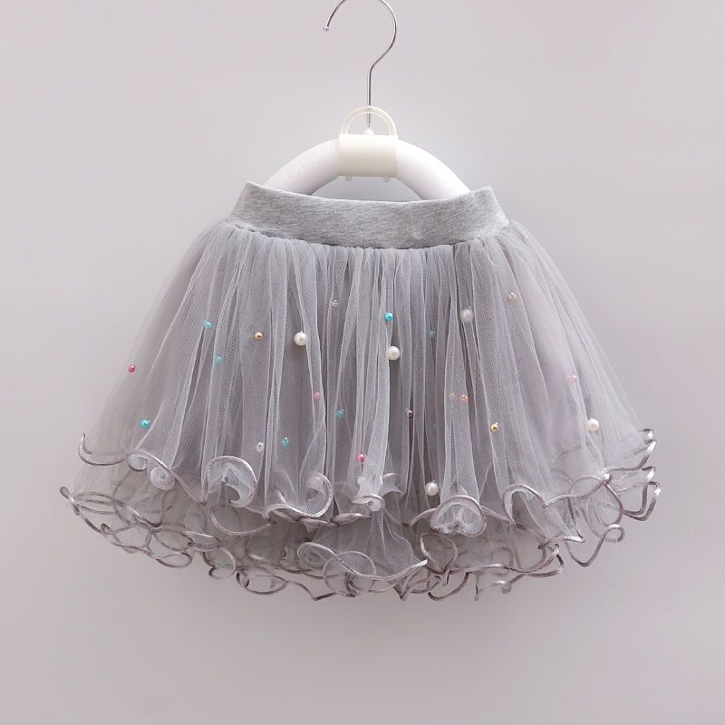 Girls' Half Skirt Versatile Baby Children's Fluffy Gauze Skirt Princess Dance Short Skirt Summer
