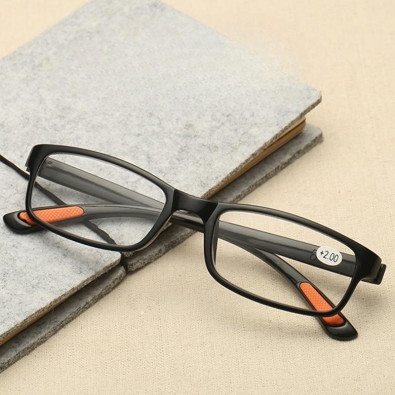 Unisex Resin TR90 Ultralight Reading Glasses Men Women Fashion Anti-skidding Eyeglasses Vision Care Presbyopic Eyewear +1.0~+4.0