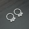 Titanio + Cristallo Anello per Naso Labbro Orecchino Segmento Incernierato 16G 8MM Gioiello Piercing Corpo