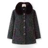 Xiaofu Women's Winter Faux Fur Collar Fleece-Lined Jacket