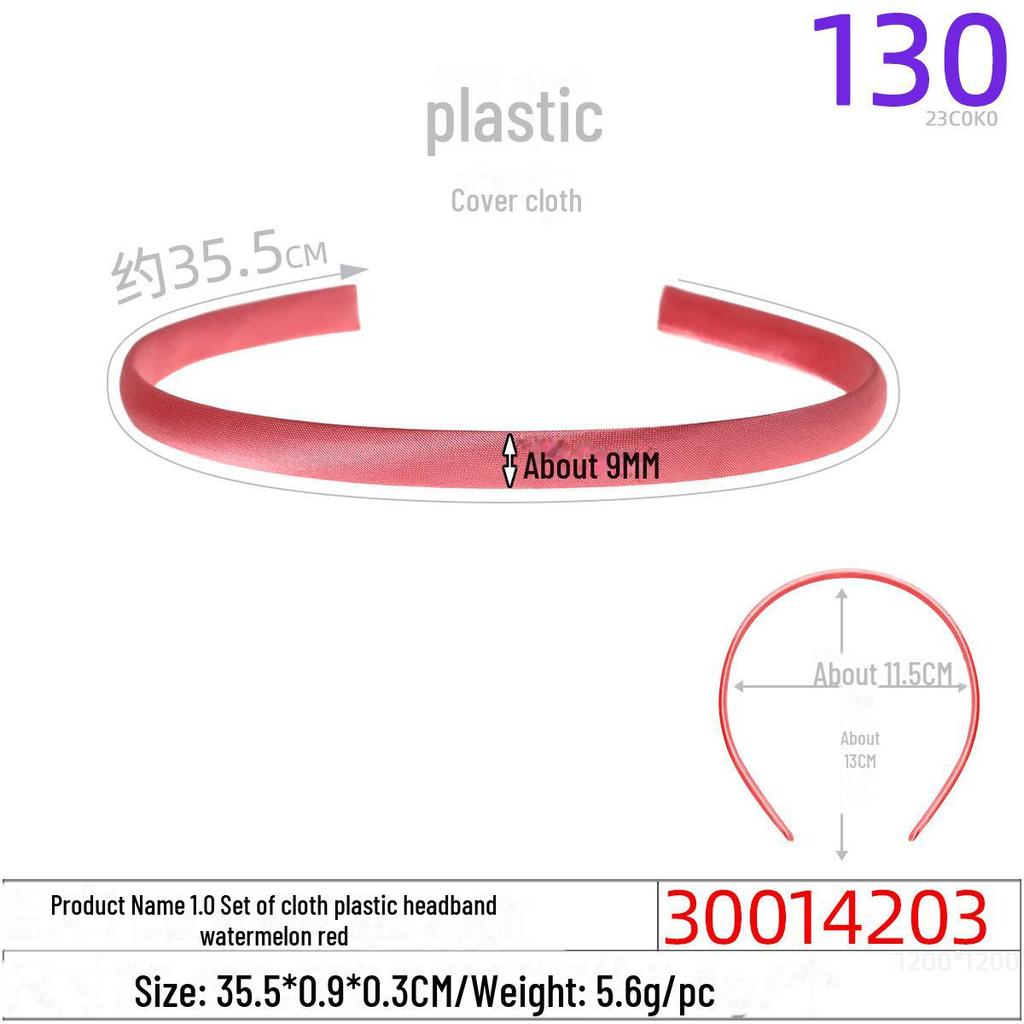 1.0CM Plastic Headband for DIY Hair Accessories