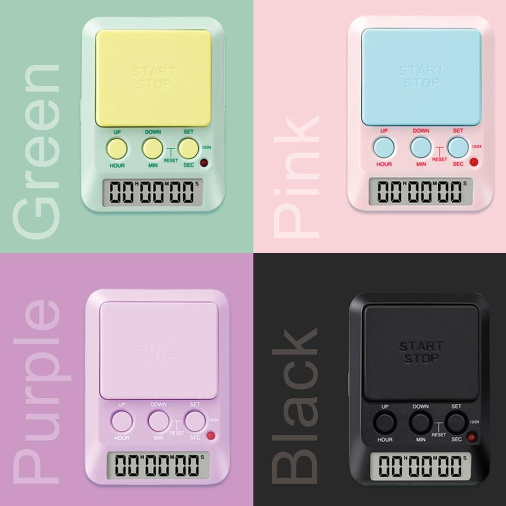 dretec Study Timer Time Up 2, Silent, T-587PP, Purple