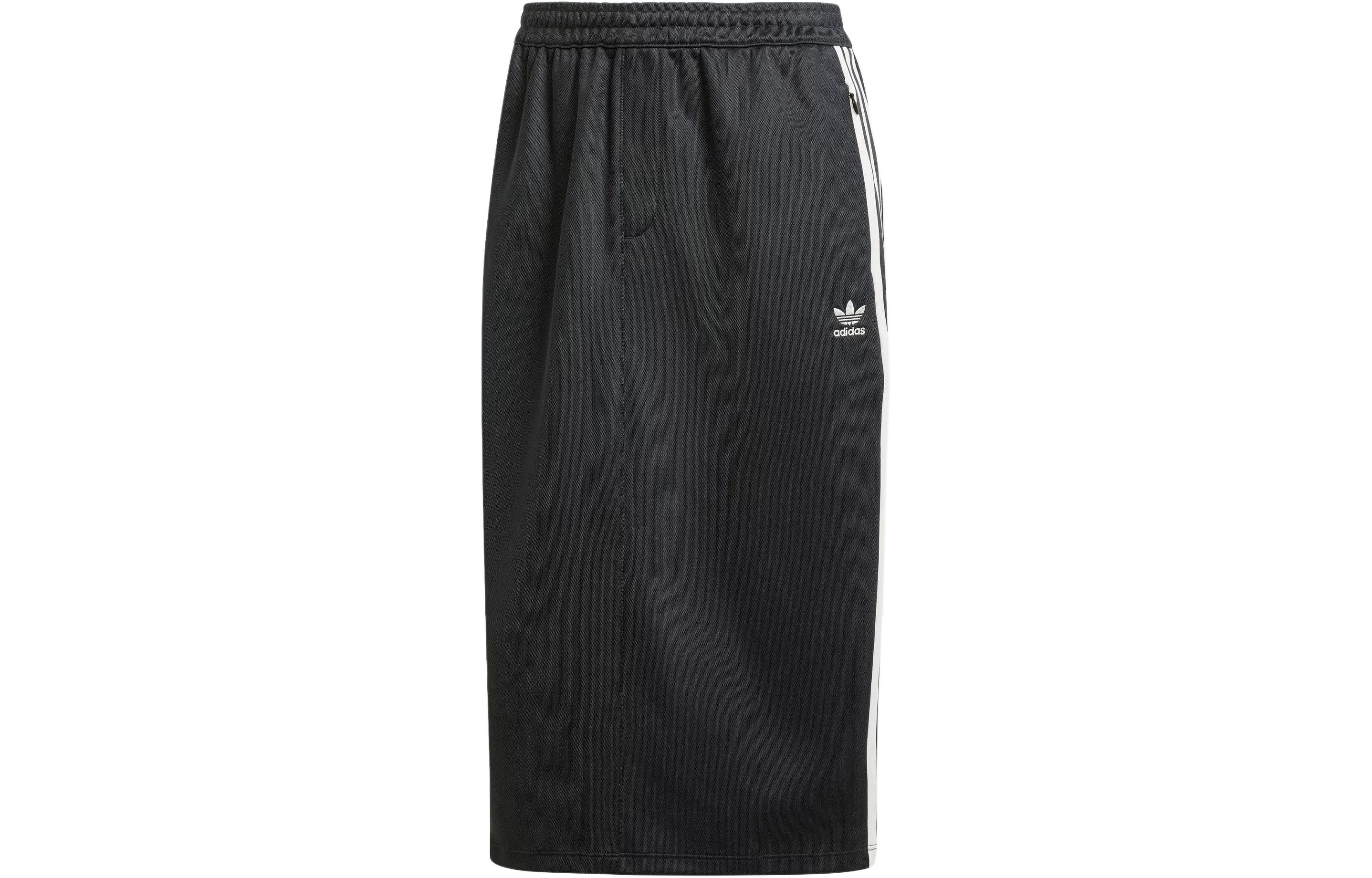 Adidas Originals 3 Stripes Skirt Casual Long Skirt Women s Black IR6101 L