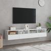 Vidaxl Wall-Mounted TV Cabinets, 2 Pcs, White, 80X30X30 Cm