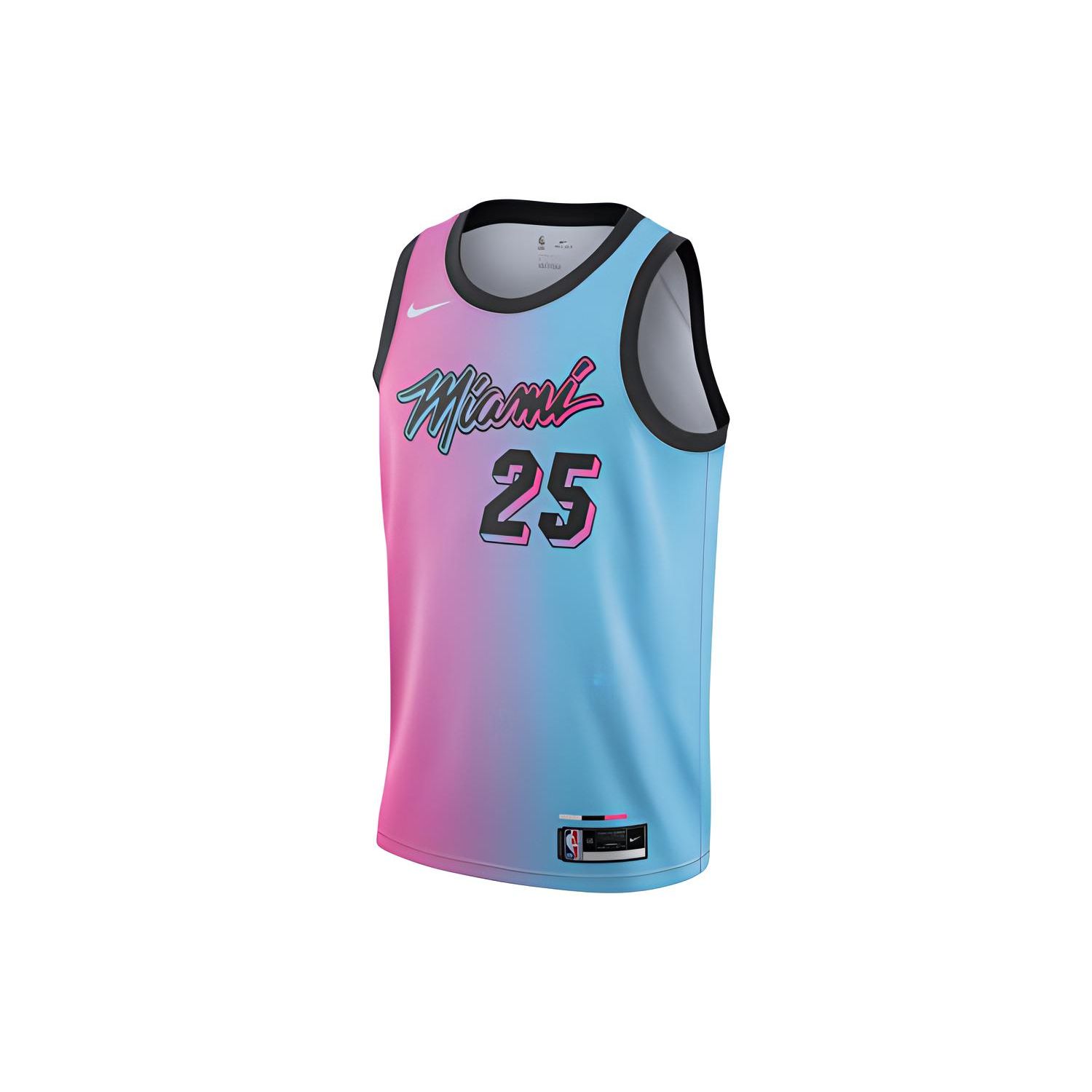 

Nike Swingman Miami Heat Duncan Robinson Ombre Dri-Fit Экологичная трикотажная баскетбольная майка Мужская Джерси Фиолетовый Синий CN1741-691 L