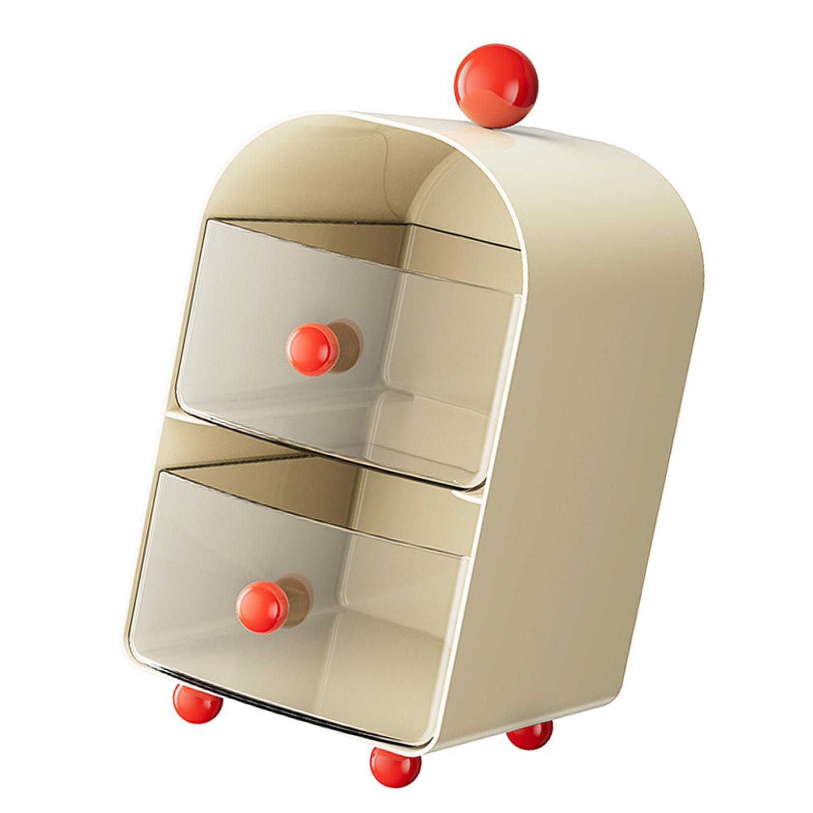 

Large Capacity Teas Bag Holder Coffee Creamer Organizer for Home and Office Use Cosmetics Storage Box with Drawers разноцветный