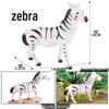 Children's Farm Animal Models: Cow, Pig, Rooster, Donkey, Duck, Cat, Sheep - Plastic Toy Set
