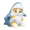 Japanese Genuine Adorable Pet Adorable Shark Cat Gacha Scale Model Shark Suit Collection Action Figure Toy Great for Daily Use