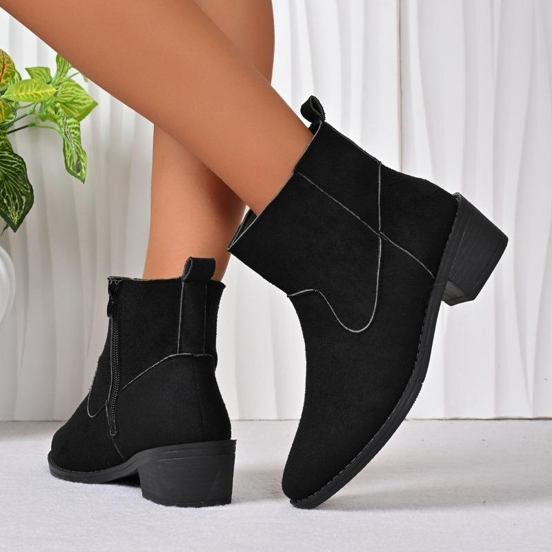 New Arrival Nubuck Suede Leather Shoes Women High Top Retro Boots Personality Fashion Woman Casual Chelsea Ankle Boots