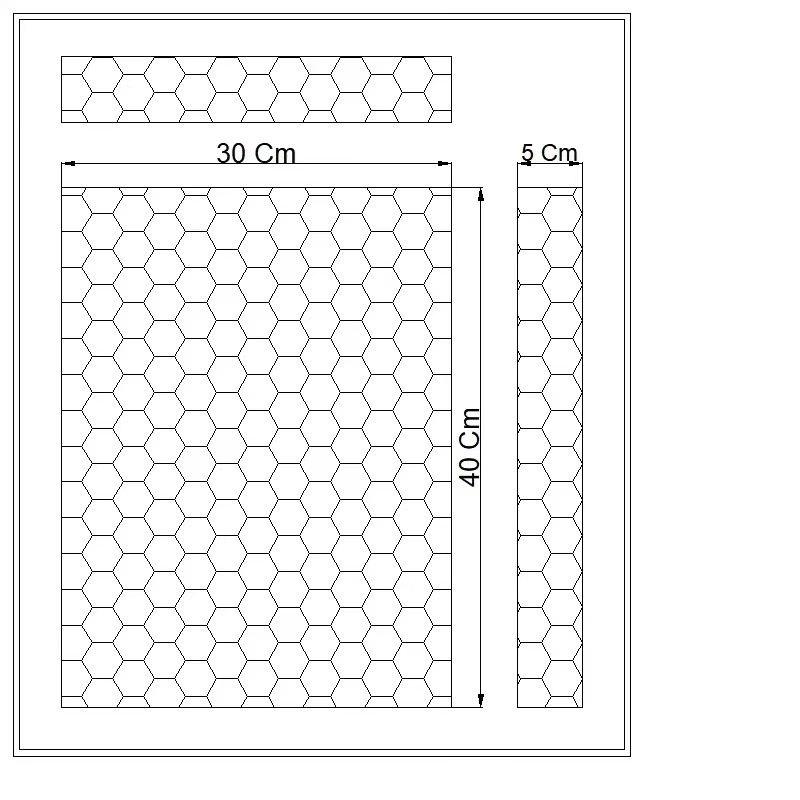 1pcs Air Conditioning Fan Accessories, Kraft Paper Wet Curtain, Water Curtain 40 X 30 X 5CM
