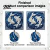 Faux Pearl Painting Crafts DIY Kit, 12 Zodiac Signs Rhinestone Art Set for Kit Adults Beginners, Handmade Wooden Frame Fake Wall Decoration