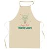 Kitchen Apron - Merry Christmas Marie-Laure Cerf - Durable French Print - Thick Cotton - Christmas Gift Idea