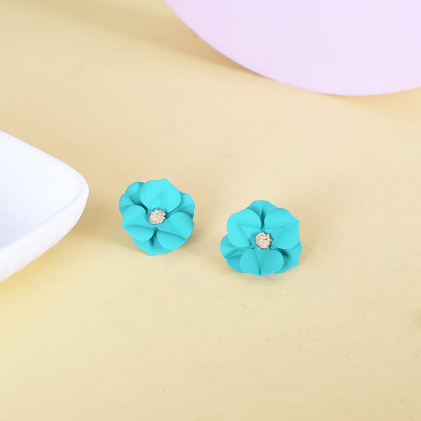Orecchini Floreali Colorati con Perle Moda Coreana per Donna - Divertenti, Esagerati, Stile Foresta Delicato