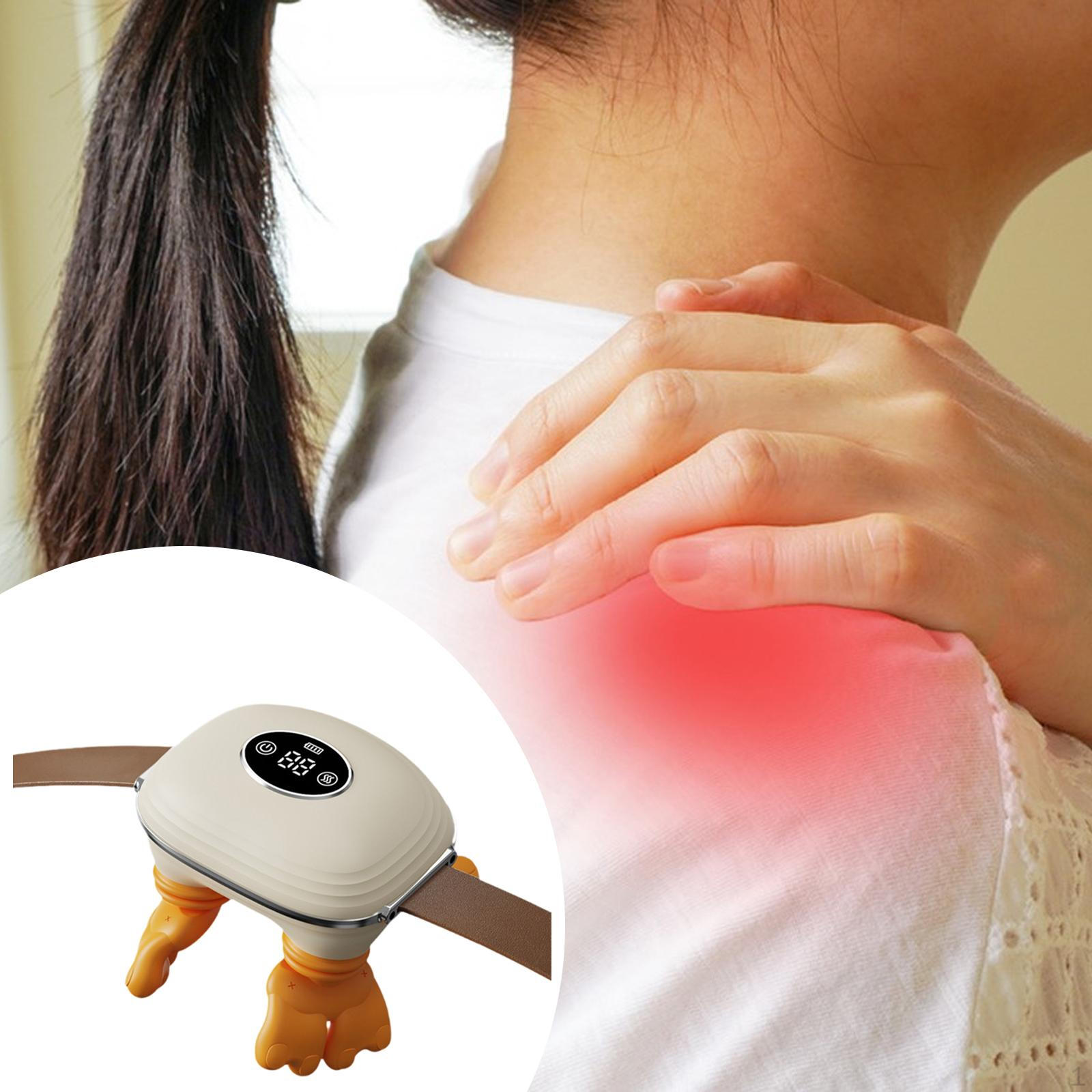 

Neck and Shoulder Massage Tool Cervical Device for Car Travel Gifts бежевий