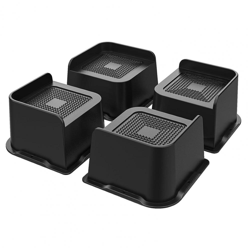 Desk Risers Bed Riser Heavy Duty Bed Furniture Risers Set 4pcs 2/3/4 Inch Lift Supports for Chair Sofa Couch Desk Up to for Bed