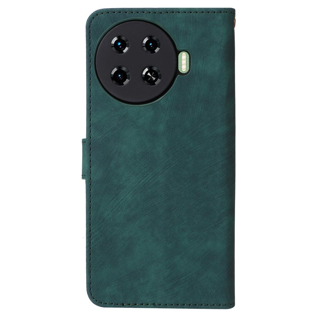 För TECNO Spark 20 Pro+ KJ7 Fodral med Handrem RFID-blockerande Plånbok Läderskydd