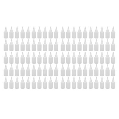 100 Pcs Plastic Squeeze Bottle 60ml Translucent Multi Purpose Squeeze Dispensing Bottle for Liquid Oil Pigment Ink