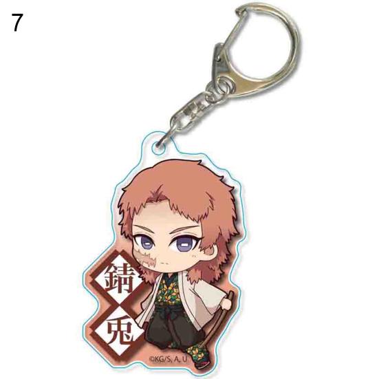 Anime Demon Slayer Model Figure Acrylic Keychain Hanging Toy Bag Pendant Gift
