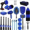 Electric Drill Car Cleaning Brush Set - Wheel Hub & Polishing Disc Brushes