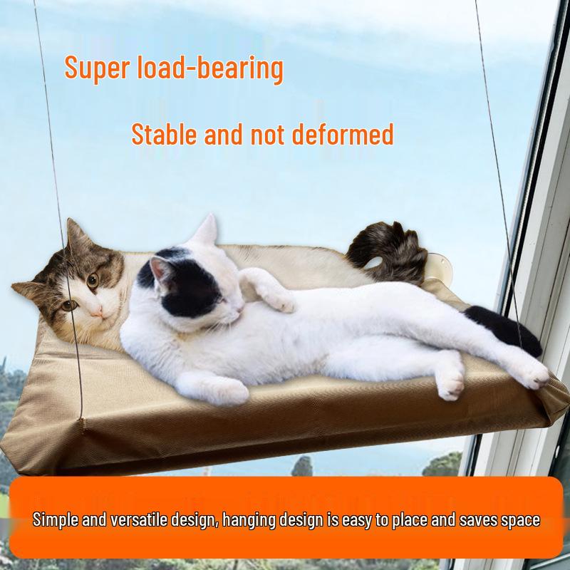 Window Cat Hammock: Suction Cup Sunbathing Nest for Cats