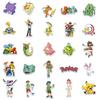 10/30/50pcs Kawaii Cartoon  Stickers Cute Anime Pikachu Sticker Water Bottle Suitcase Phone Diary Graffiti Decals Packing