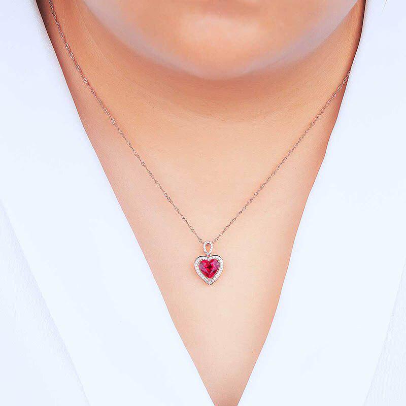Lindon Jewelry Necklace Heart-Shaped Pendant For Women Wedding Gifts