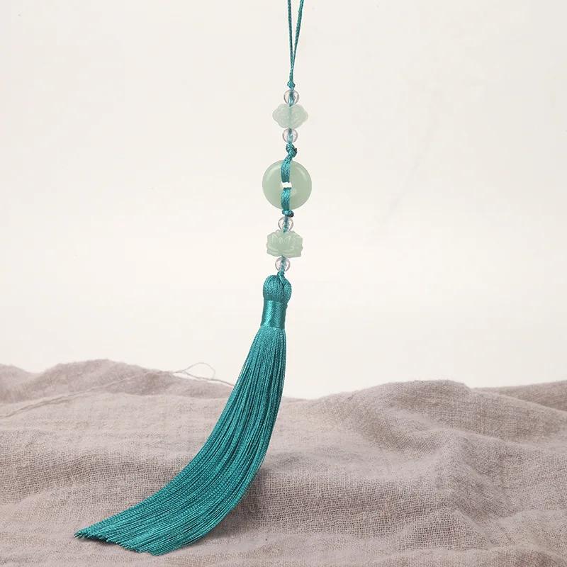 2Pcs Imitation Chinese Knot Tassels DIY Curtain Clothes Bag Craft Supplies Classical Style Tassel Pendant 13cm Beaded Fringe