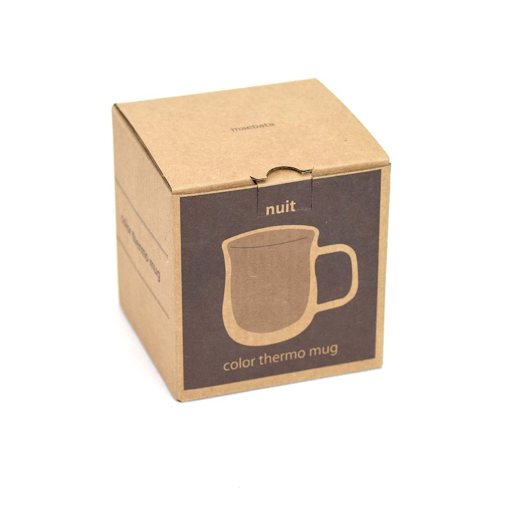Maehata Insulates Hot and Colored Nuit Mug, Heat-Resistant Glass, Double-Walled, Cold, Thermoglass, 275ml,
