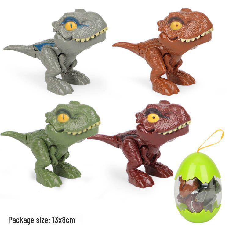Cross-Border Tyrannosaurus Rex Articulated Dinosaur Egg Pack Toy