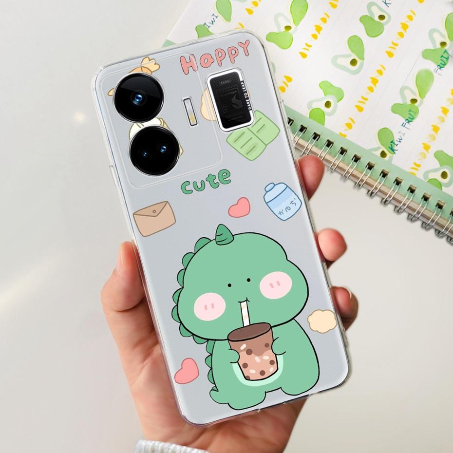 Fashion Pattern Phone Case For Realme GT Neo 5 GT3 240W Soft Silicone TPU Back Cover For Realme GT3 GT Neo5 RMX3706 RMX3709