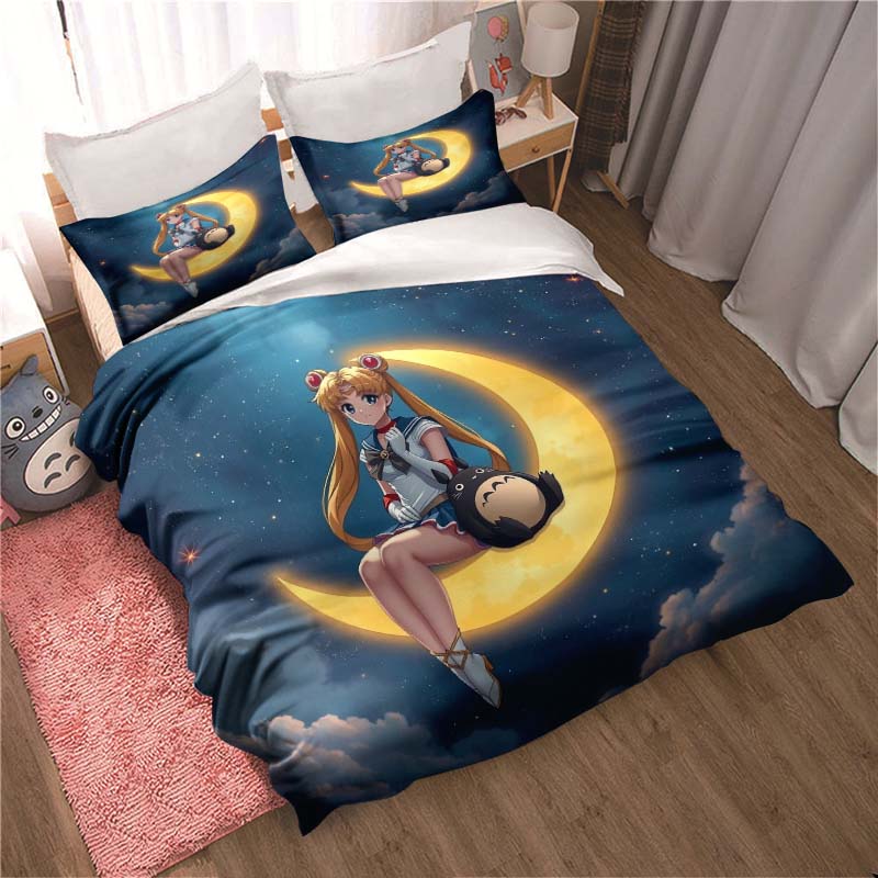 3-teiliges Sailor Moon Anime Cartoon Deluxe Bettwäsche-Set, Inklusive Großer und King-Size Größen, Perfekt Als Feiertagsgeschenk.22