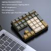Multi-Color 33-Key Numeric Keypad with Lights Shaft Wired Mechanical Keyboard for Finance Business Laptop Computer Accessories