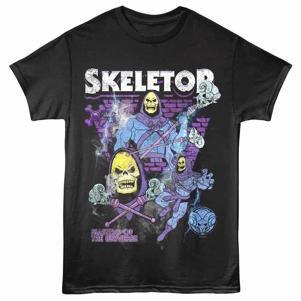 Many Moods of Skeletor Men s T Shirt XXXL