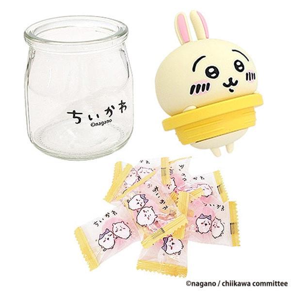 Toman Toys Chiikawa Candy Bottle Rabbit [Candy Candy].Cute Candy Bottle with a Design That Looks Li Cute Candy Bottle with a Design That Looks Like It