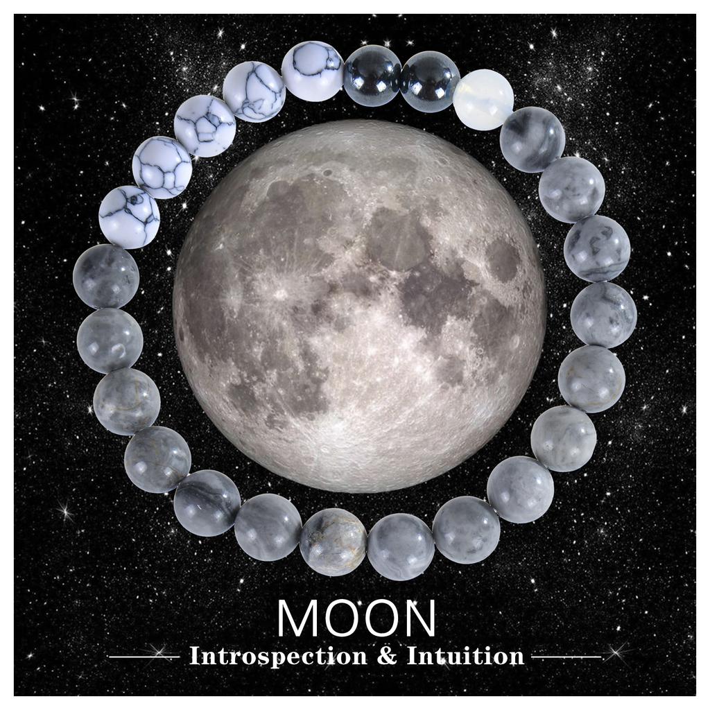 Eight Planets Bead Bracelet Men Natural Stone Universe Universe Solar Chakra Bracelet Women Men Gifts Drop Shipping 2025