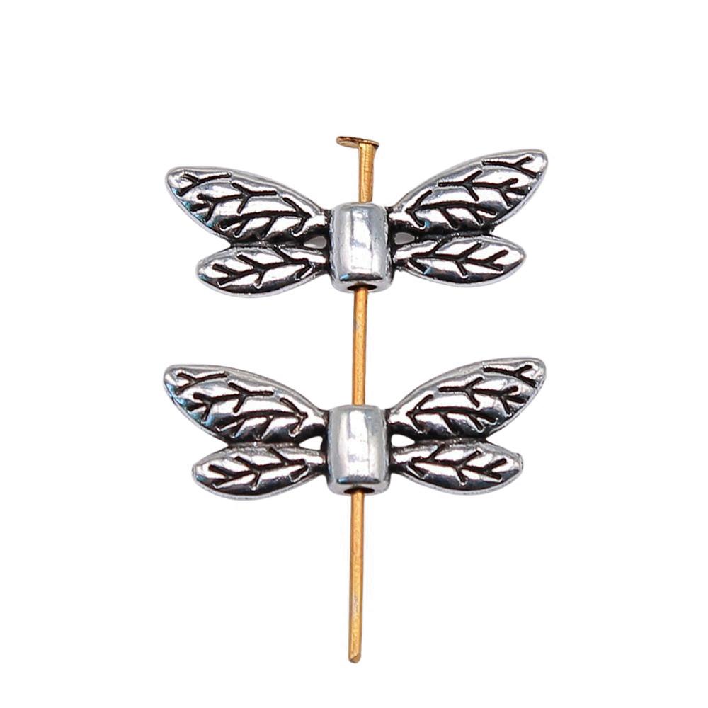 Angel Wing Beads Spacer Small Hole Butterfly Charms For Spiritual Jewelry