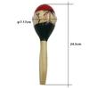 1Pair Wood Wooden Maracas Percussion Instruments Orff Instruments Durable Percussion Shakers