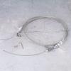 Transmission Kickdown Cable Kit Stainless Braided Kick Down Detent Fits for Chrysler