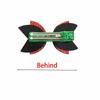 European and American Style Double-Layer Glitter Christmas Bow Hair Clip in Red and Green