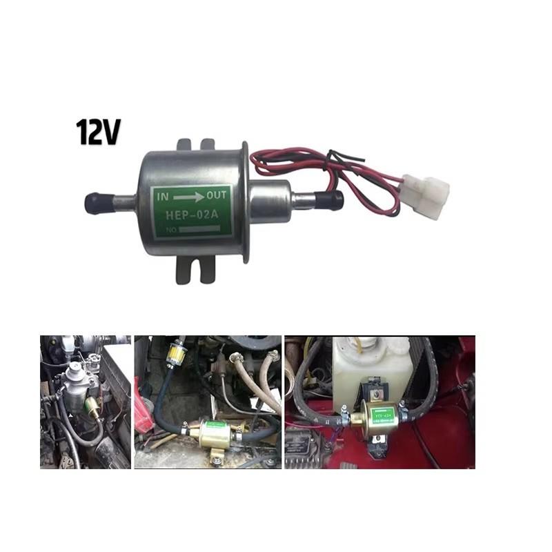 12V HEP-02A Elektrische Kraftstoffpumpe Niederdruck Schraubbefestigung Kabel Diesel Benzin für Auto Vergaser Motorrad ATV HEP02A HEP-02A