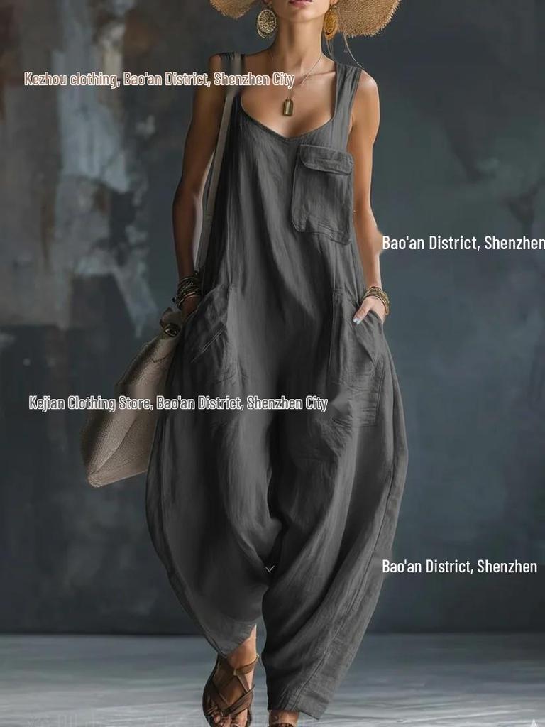 2026 Sommer Locker Lässig Träger Jumpsuit: Bequem und stilvoll für europäische und amerikanische Trends