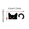 Katzen-Aufkleber, Mini-Katzen, Guck-Katzen, Spiegel-Aufkleber, Auto-Aufkleber, Vinyl-Aufkleber für den Innen- und Außenbereich, Mini-Aufkleber